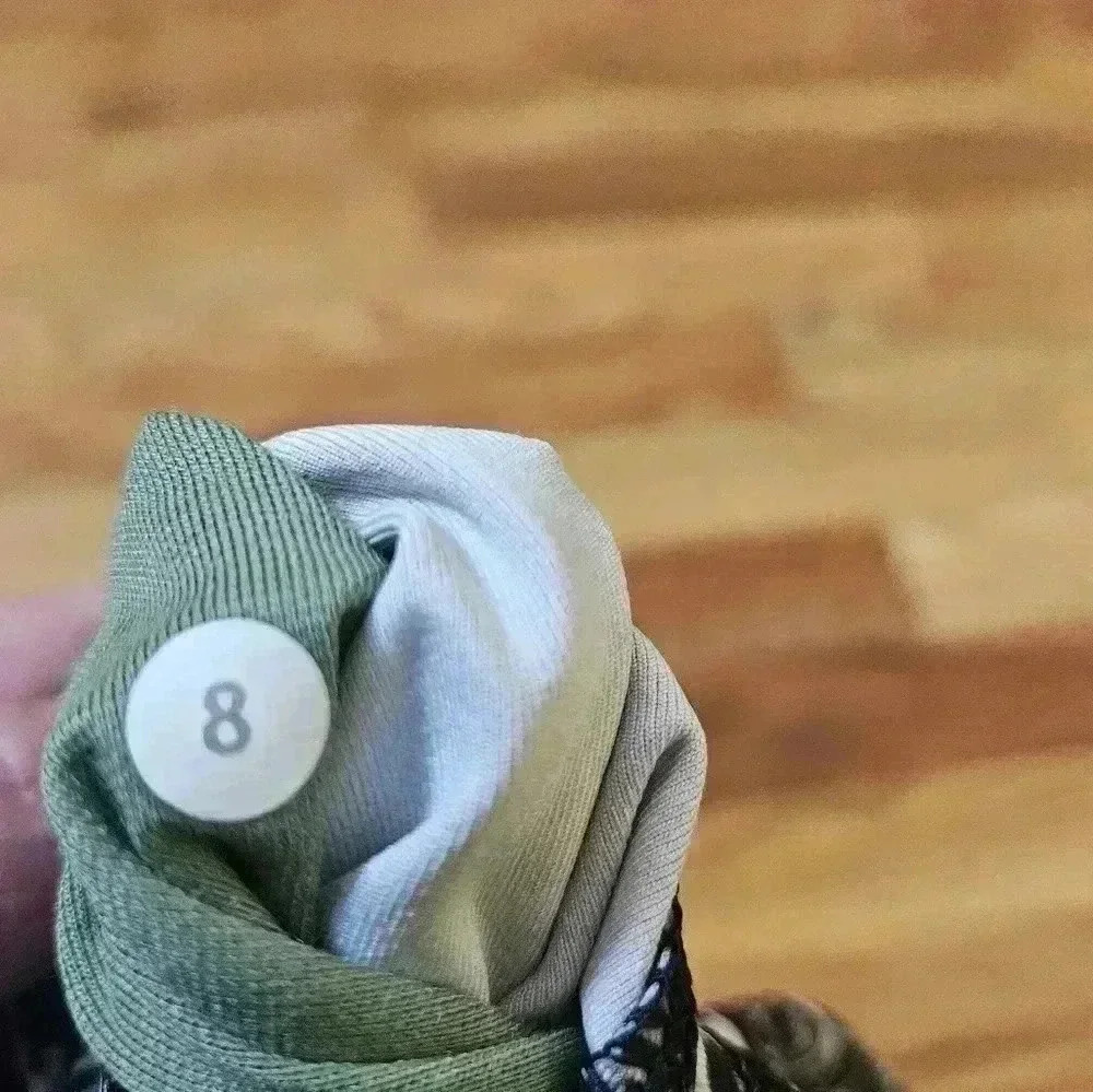 Lululemon SoulCycle Philadelp Wunder Under Crop Hi-Rise Mini Ripple Green Camo - Picture 5 of 8